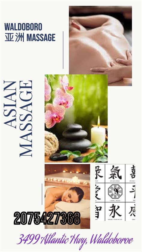Waldoboro asian massage reviews  Flag 7: while massaging my lower back, his finger went down my butt crack